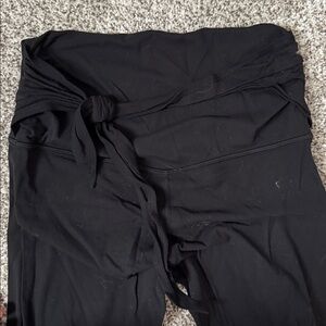 Black Wrap Tie Pants lululemon leggings
